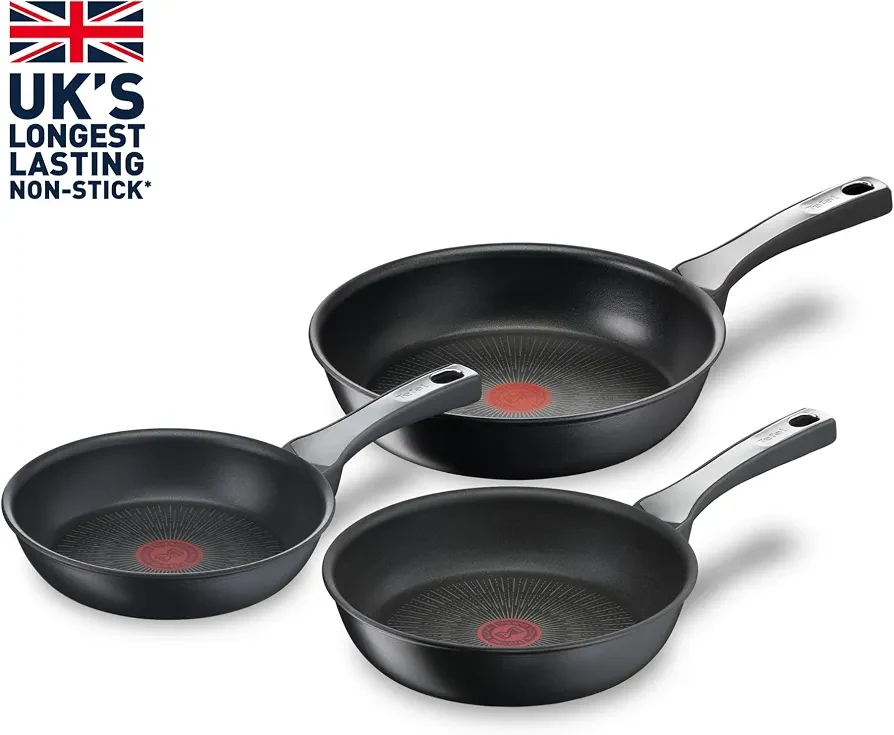 Tefal Titanyum 6X UnlimitedOne İndüksiyon Tabanlı 3'lü Tava Seti -